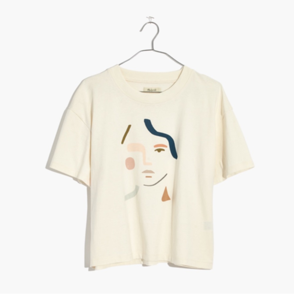 Madewell x Kit Agar Easy Crop Tee